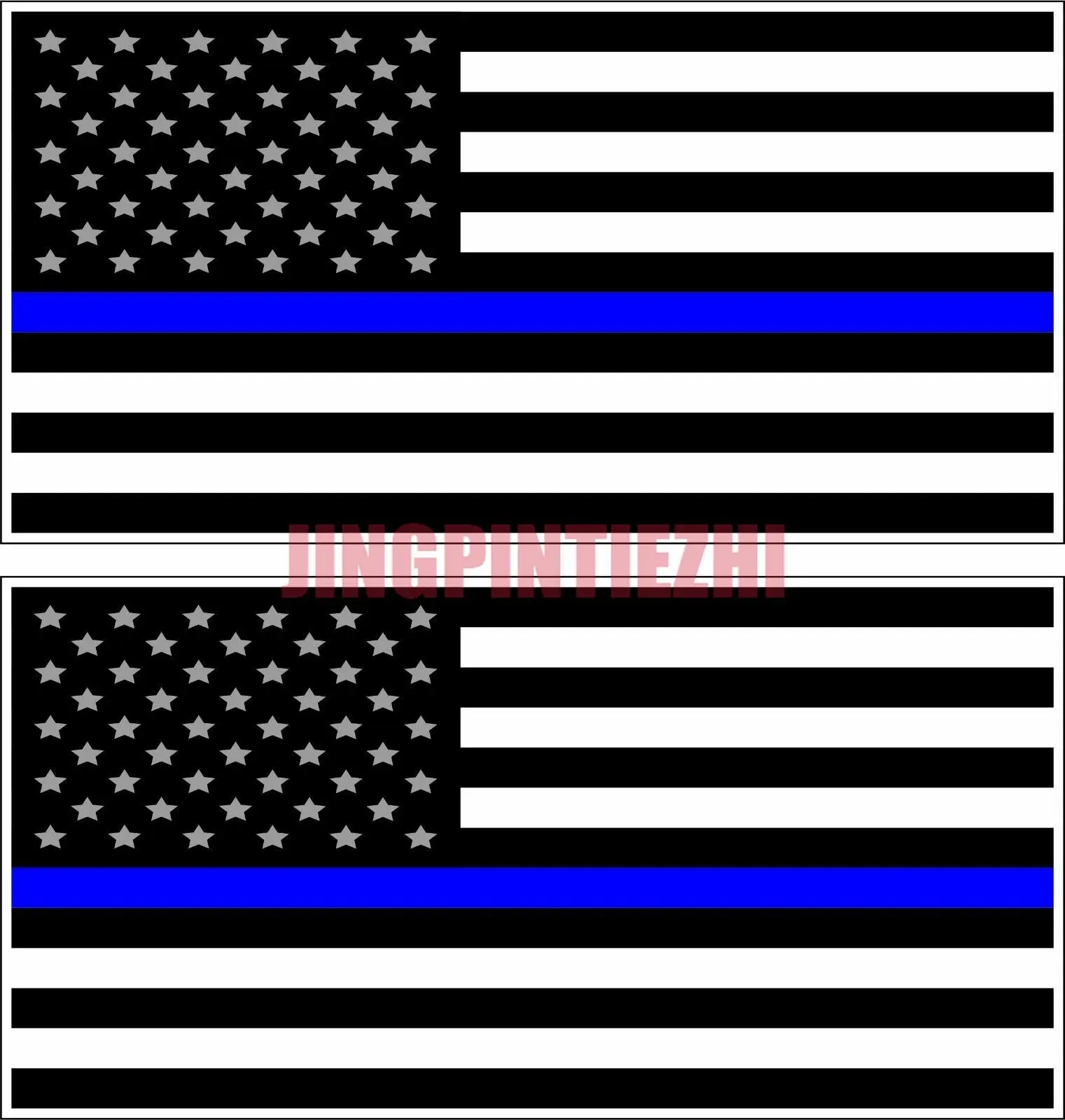 

2x Support Police USA Flag Blue Line 2nd Amendment 2A 0 Lives Matter Car Stickers Vinyl Motorcycle Decal