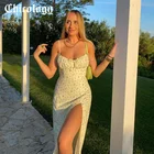 Chicology 2022, летнее женское платье, маленькое цветочное, с Боковым Разрезом, сексуальное, на бретельках, французский тонкий светильник, дышащие, без рукавов, праздничные платья