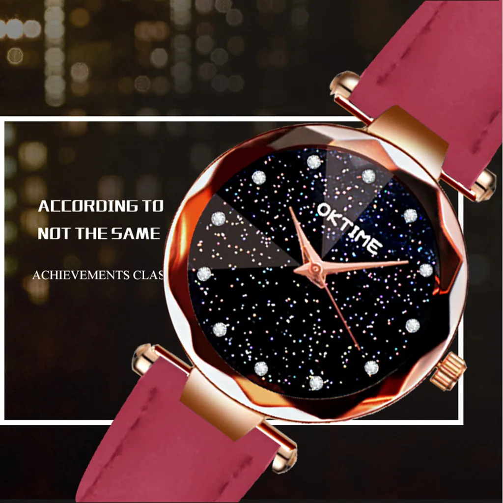 Женские часы креативные модные с листьями для женщин роскошные ремешком женские