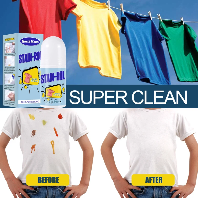 

Stain Remover Roller-ball Cleaner Multi-purpose Portable Laundry Stain Remover for Clothing Household Cleaning Chemicals New Hot