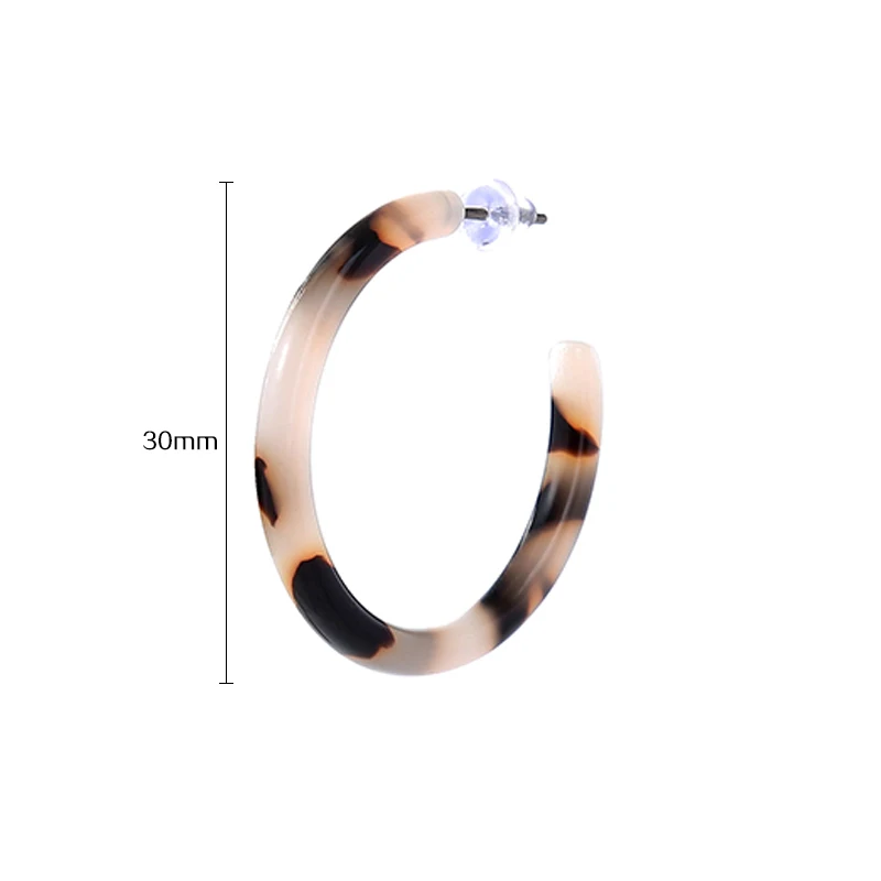 Модный разноцветный акриловый серьги-гвоздики с эпоксидной смолой для женщин