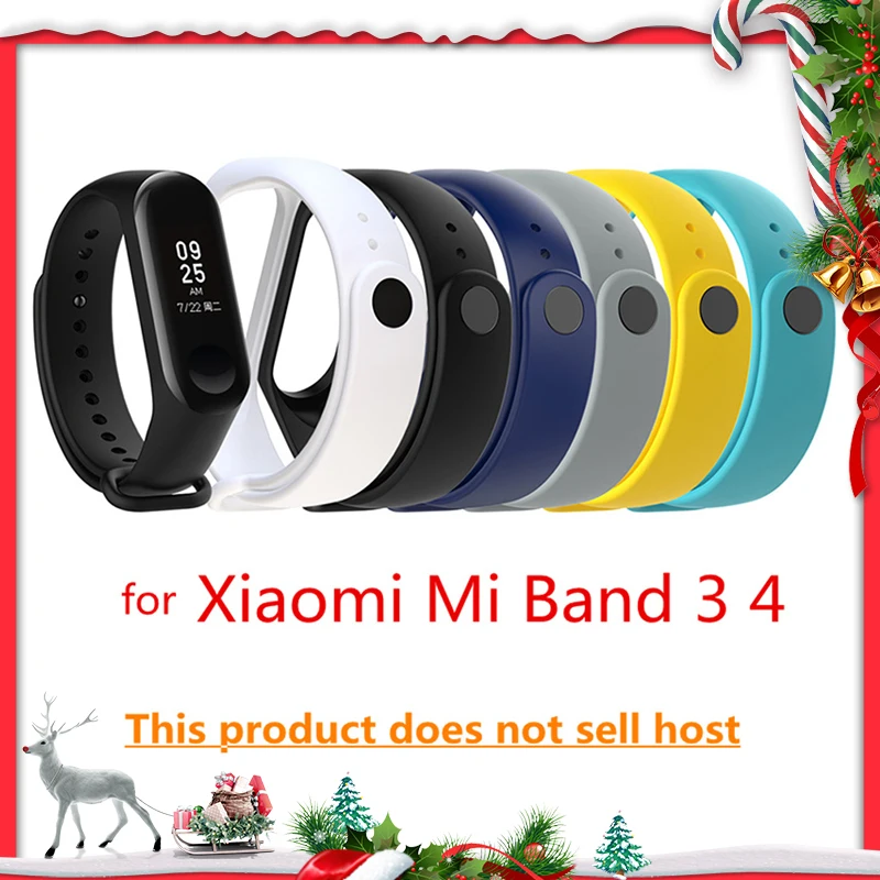 Ремешок Timethinker для Xiaomi Mi 3 4, спортивный ремешок, силиконовый ремешок, закаленное защитное покрытие для Xiaomi Mi, ремешок 4 3