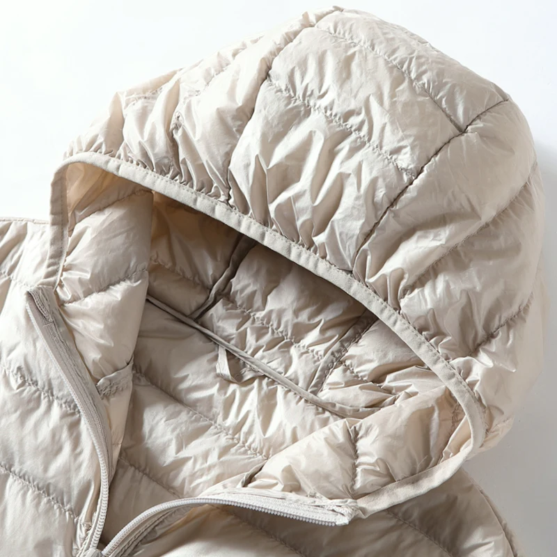 Новинка осенне зимняя женская длинная куртка без рукавов с капюшоном