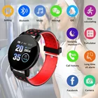 Мужские и женские умные часы 119S, круглые умные часы с монитором кровяного давления и кислорода, фитнес-браслет для Android и IOS