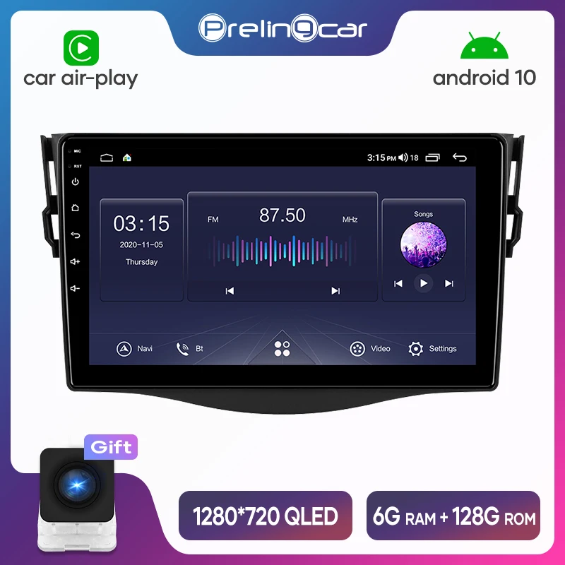 

Автомагнитола Prelingcar для Toyota RAV4 RAV 4 2005-2013 Android 10