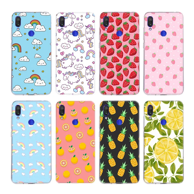 

Cartoon Cloud Strawberry Silicone Case For Xiaomi Redmi Note 10X 9 8 7 6 5 Plus 4 4X Pro 8A 7A S2 6A 5A K30 K20 TPU Back Cover