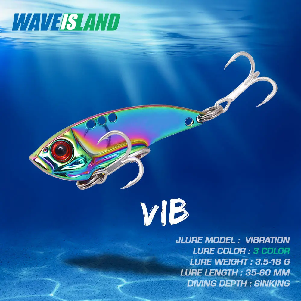 Металлическая рыболовная приманка WAVEISLAND Vib 2021 3 5-18 г жесткая рыболовные приманки