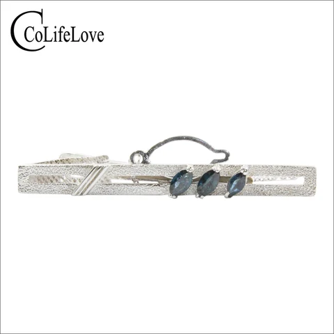 Зажим для галстука мужской из серебра ювелирные изделия CoLife пробы, 3 шт.