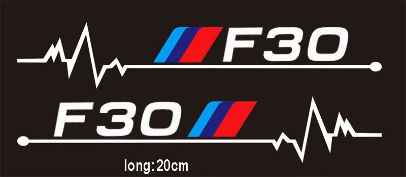 2pcs Power Motorsport Car Windows Sticker For BMW F01 F02 F10 F20 F30 F31 F34 F48 F87 | Stickers