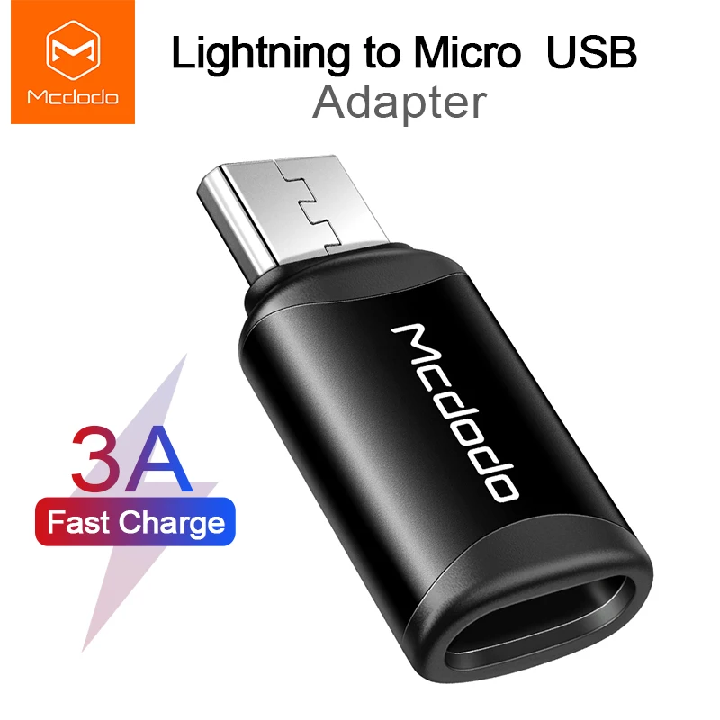 Mcdodo OTG Adapter Lightning to Micro USB For Android Mobile Phone Tablet Charge Data Transfer 3A Fast Charging Micro Connector
Mcdodo OTG Adapter Lightning to Micro USB For Android Mobile Phone Tablet Charge Data Transfer 3A Fast Charging Micro Connector