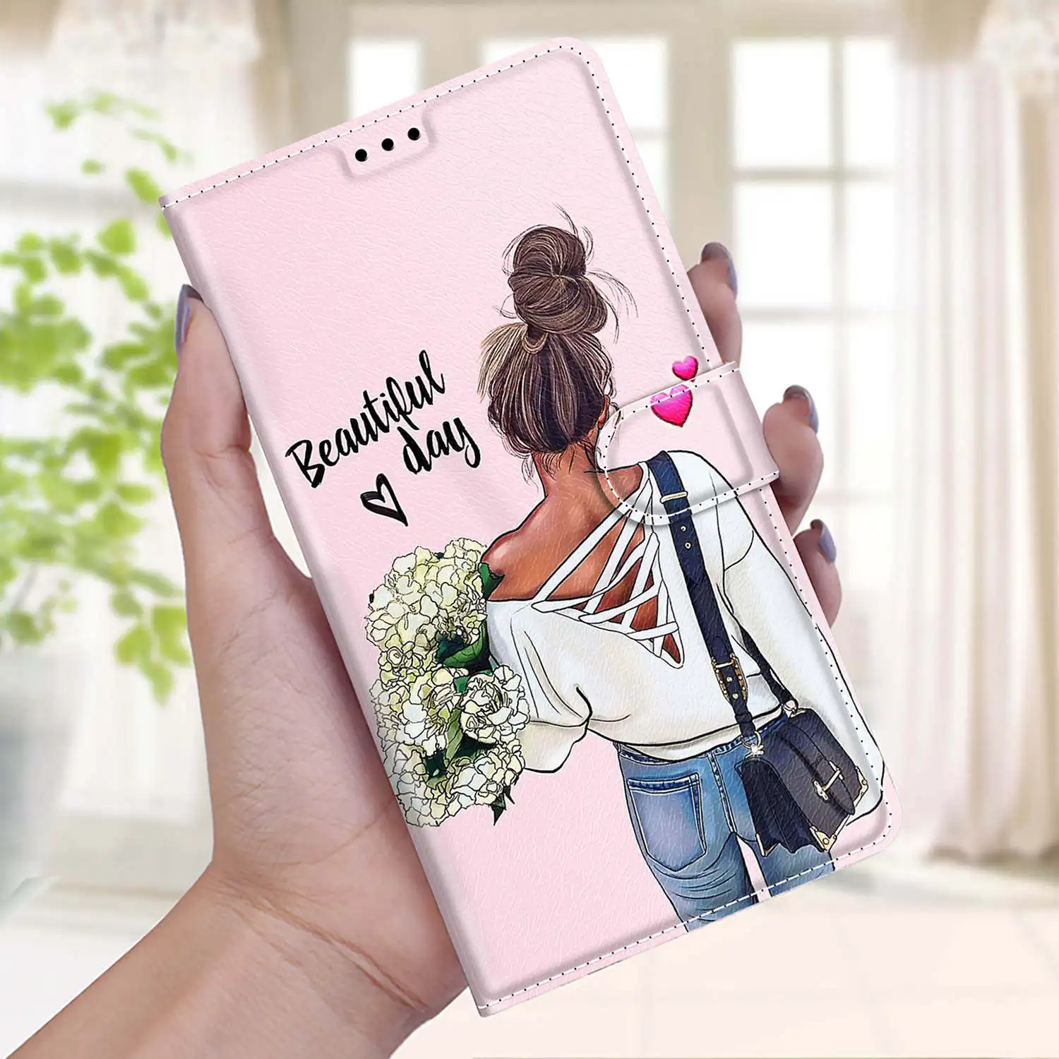 Etui Flip Leather Phone Case For Samsung Galaxy J3 J510 J330 J530 J6 Plus A510 A520 A6 A7 A8 2018 Wallet Card Holder Book Cover