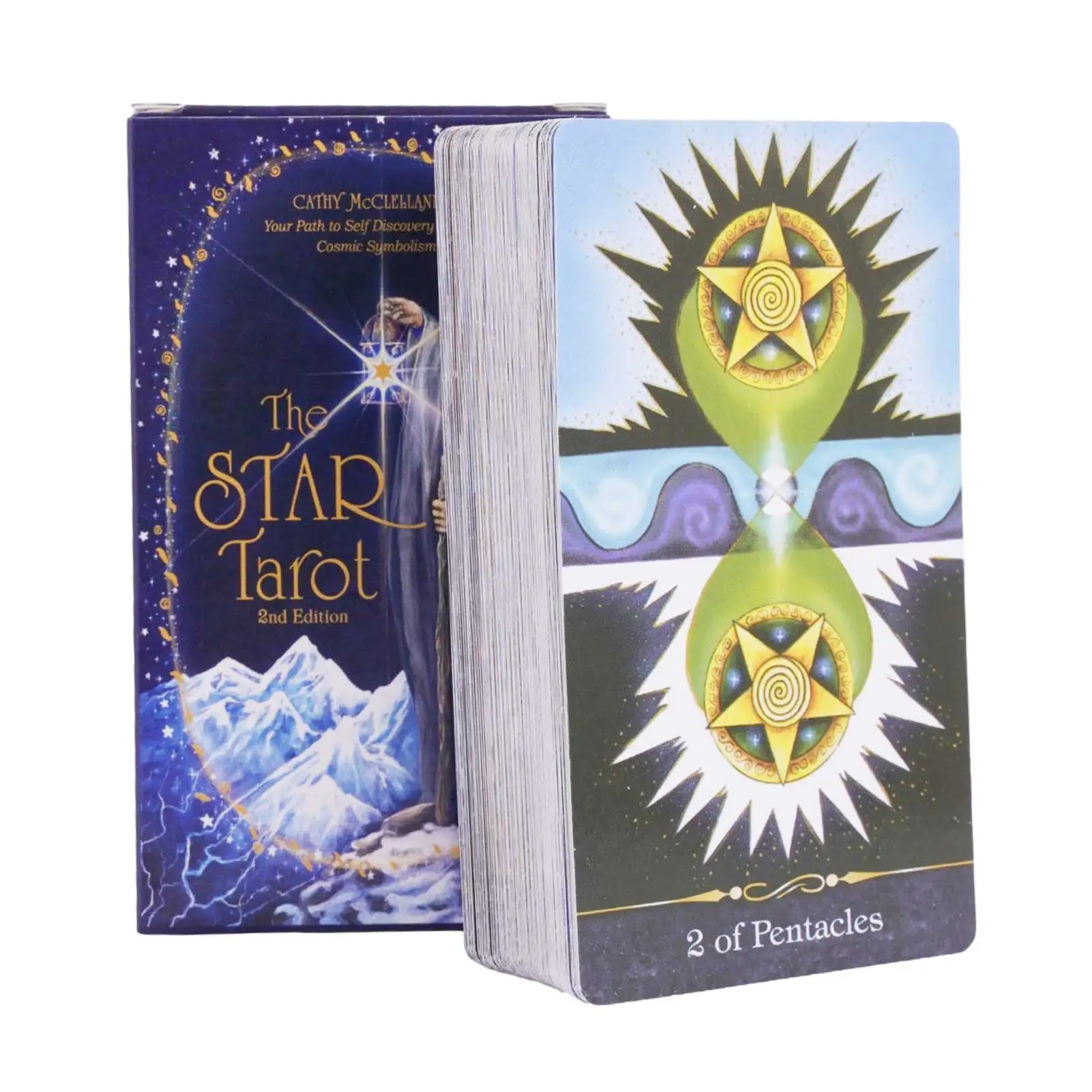 

The Star Tarot Pocket Deck Leisure Party Table Game High Quality Fortune-telling Prophecy Oracle Card With Guide Book Great Gift