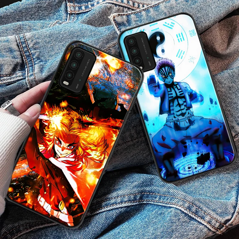

Cartoon Japan Anime Demon Slayer Case For Xiaomi Redmi 9 9i 9AT 9T 9A 9C Note 9 9T 9S 9 Pro Max Kimetsu No Yaiba TPU Cover