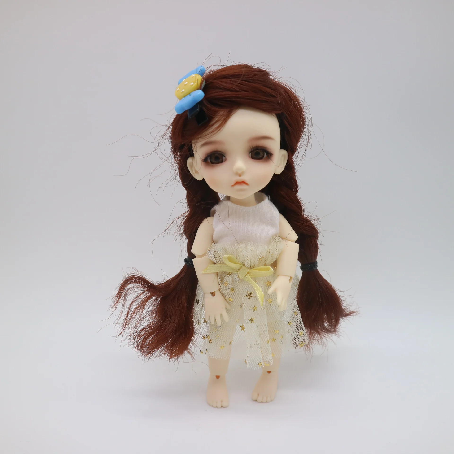 Шарнирная кукла 15 см BJD 1/8 из смолы включая парики с одеждой и глазами|Куклы| |