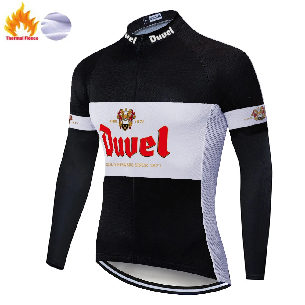 2020 proteam duvel пивные велосипедные Джерси зимние термальные флисовые с длинным