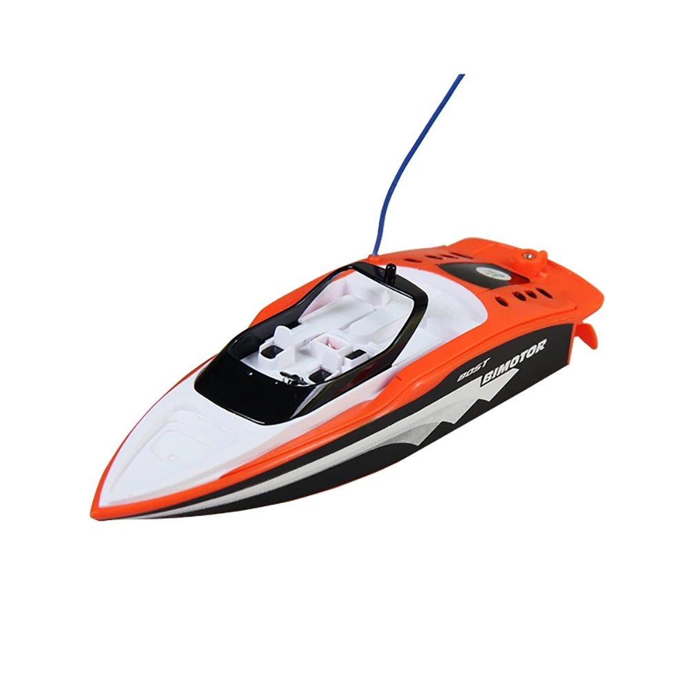 Orange Color 4CH RC лодка на дистанционном управлении Мини RC гоночная лодка электрическая скоростная лодка RC игрушки Chtistmas подарки для детей Chidren дропшиппинг - Цвет: Orange Color