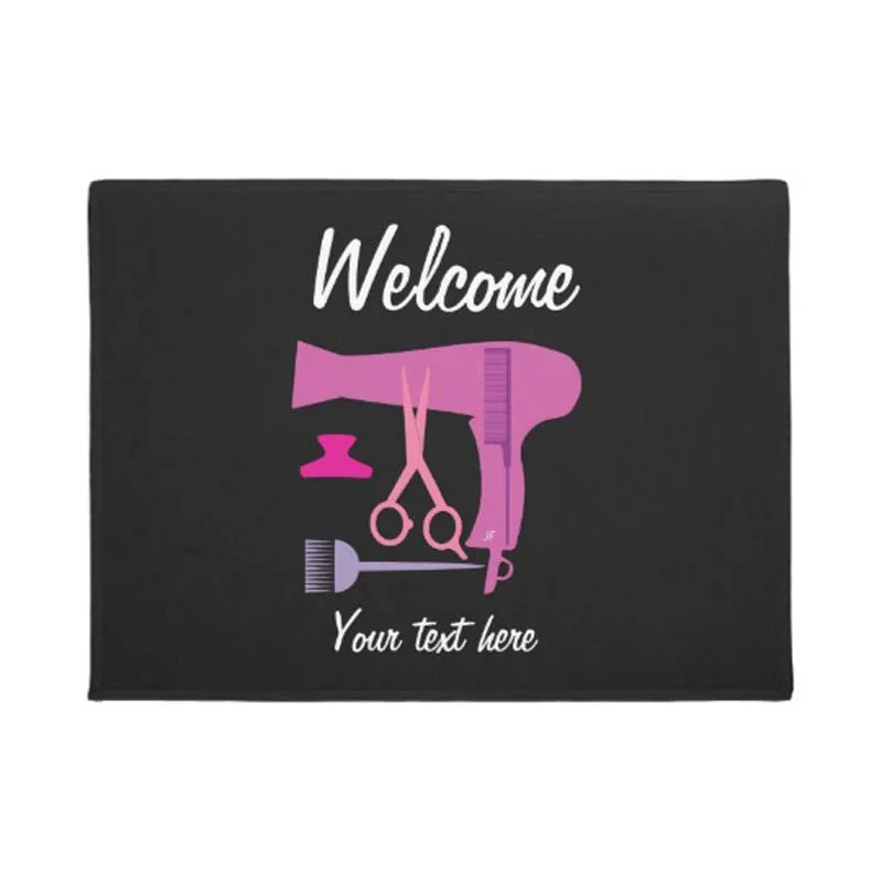 

Personalize Hairstyles tools doormat Home Decoration Entry Non-slip Door Mat Rubber Washable Floor Carpet
