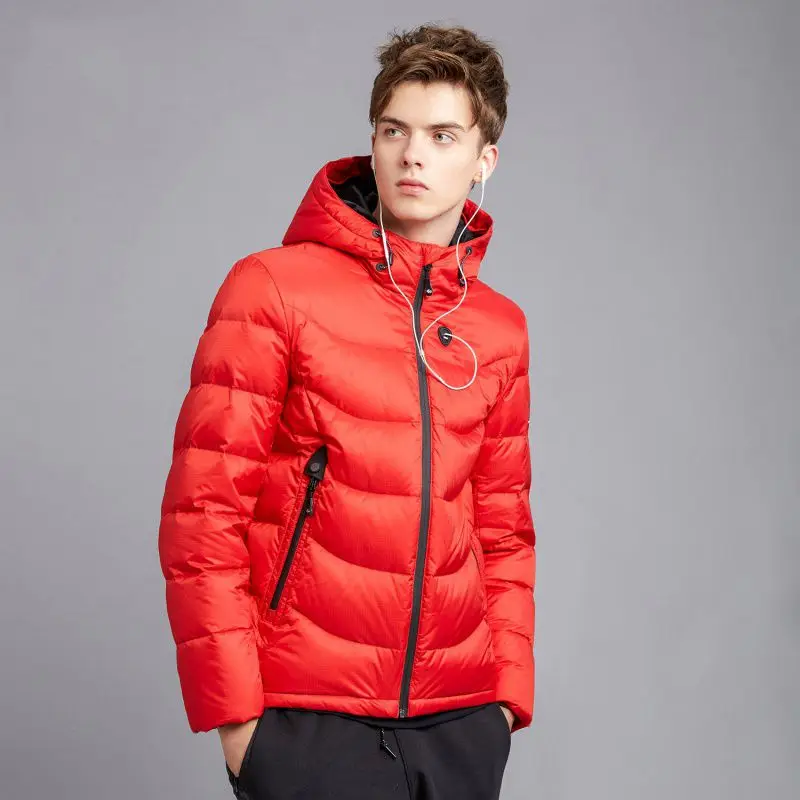 BOSIDENG новая зимняя куртка на утином пуху для мужчин пуховик с капюшоном шапка со