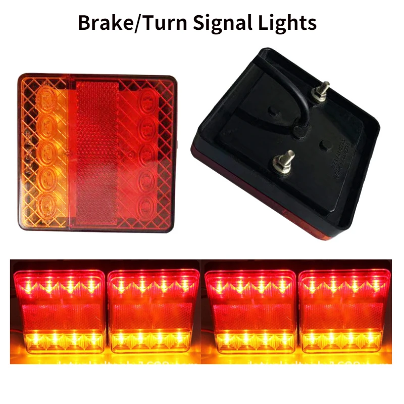 Водонепроницаемый светодиодный задний фонарь с поворотником 2 шт. 12 В | Спорт и