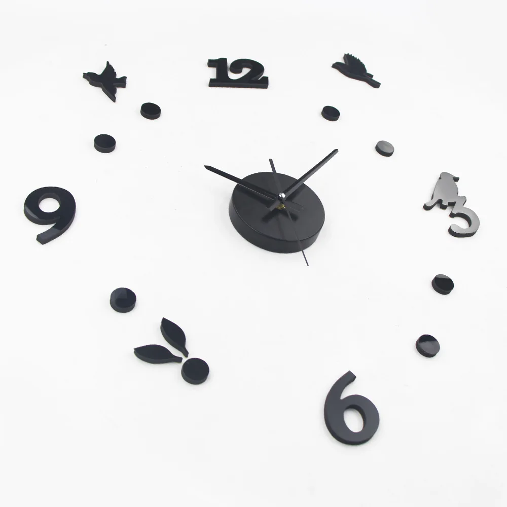 Часы настенные кварцевые с изображением кошек и птиц 2021 | Дом сад