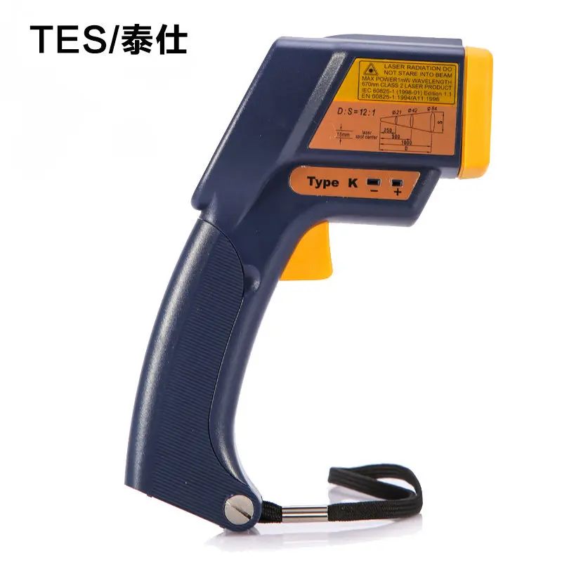 

tes-1327 Infrared Thermometer -35c ~ 500c LCD display laser thermometer