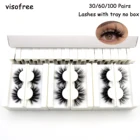 Ресницы Visofree из искусственной норки 25 мм, накладные ресницы оптом, толстые длинные ресницы из искусственной норки без жестокости, драматические ресницы для макияжа