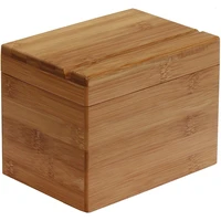 bamboo recipe box premium kitchen recipe box for organize and store recipes in the kitchen