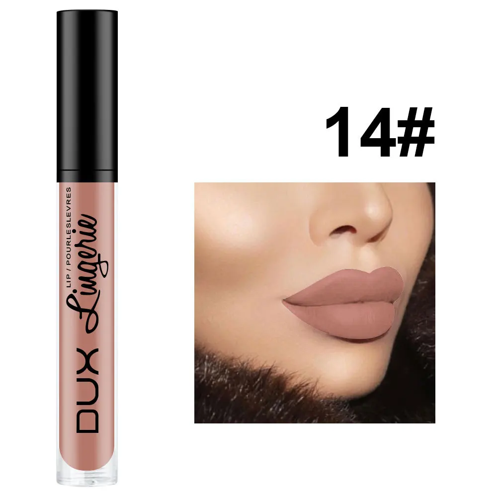 

Women Cosmetics Nude Gold Matte Lipstick Lip Gloss Haze Non Discoloration Lasting Professional Makeup High Quality Wholesale New