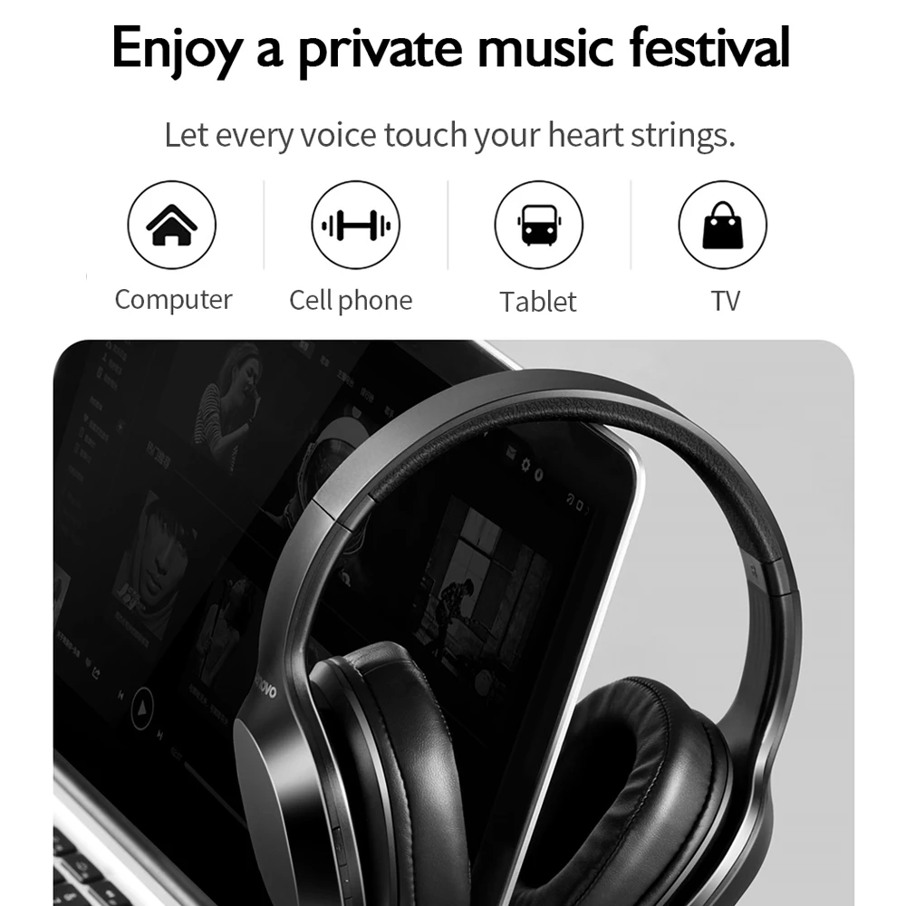 Bluetooth наушники Lenovo HD100 беспроводные с шумоподавлением|Наушники и гарнитуры| |