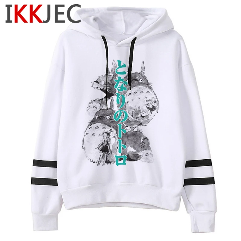Totoro Studio Ghibli Harajuku Kawaii толстовки женские Ullzang Хаяо Миядзаки Забавный мультфильм толстовка 90s Графический милый с капюшоном Женский - Цвет: 2627