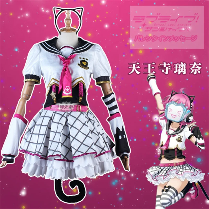 Аниме Love Live School Idol фестиваль Tennouji Rina платье косплей костюм вечернее H| |