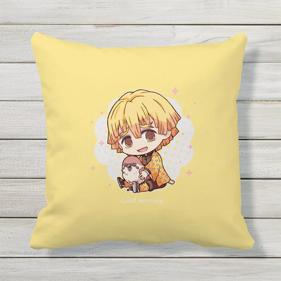 45CM Japan No pillow core Anime Demon Slayer Kimetsu no Yaiba Printed Pillows Cover Soft Decorative Pillow case Gift Pillowcase | Игрушки и