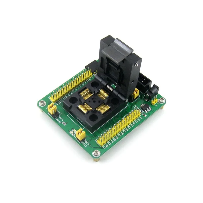 QFP64 LQFP64 STM32F10xR STM32L1xxR STM32F2xxR STM32F4xxR Yamaichi IC Тесты гнездо адаптера 0 5 мм шаг = STM32