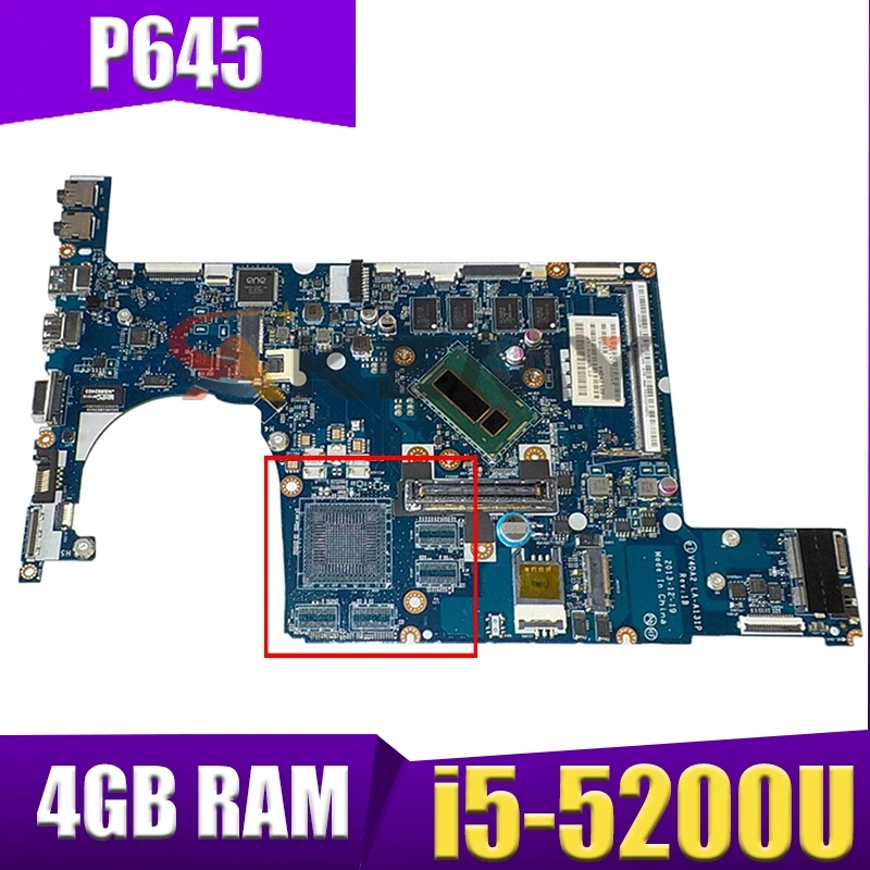 

Akemy laptop Motherboard For ACER Aspire P645 i5-5200U Mainboard LA-B731P SR23Y With 4GB RAM DDR3