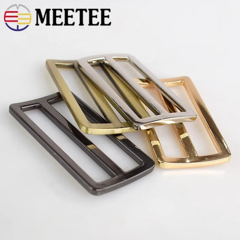 5/10 шт. Meetee 50 мм металлический тройной скользящий ремень с кольцом квадратной
