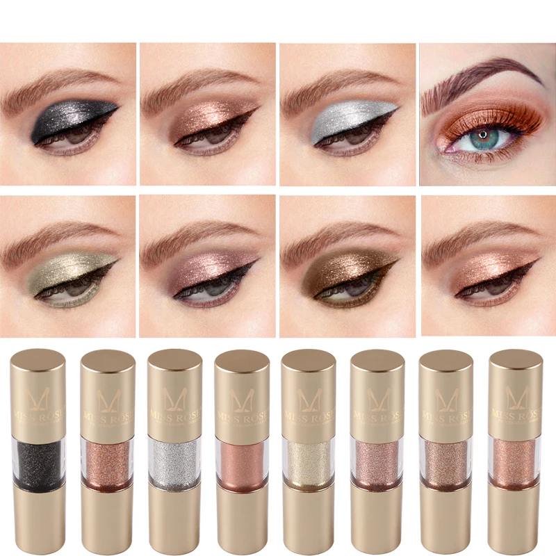 Новые горячие металлические тени для век теплые цветные вспышки