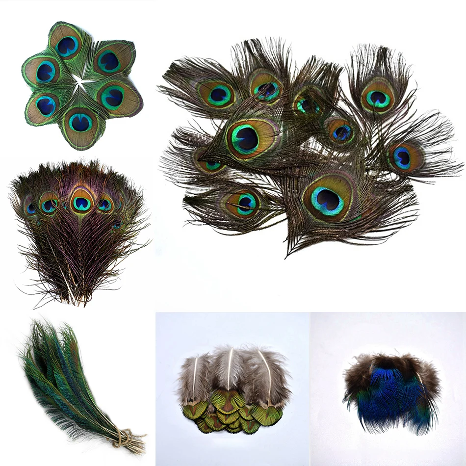 20 шт./лот перья павлина для свадебвечерние поделки сделай сам натуральные