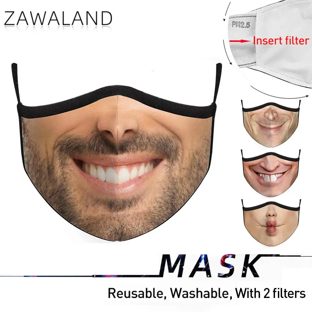 

Маска для лица, многоразовая, с 3D-принтом, для взрослых и детей