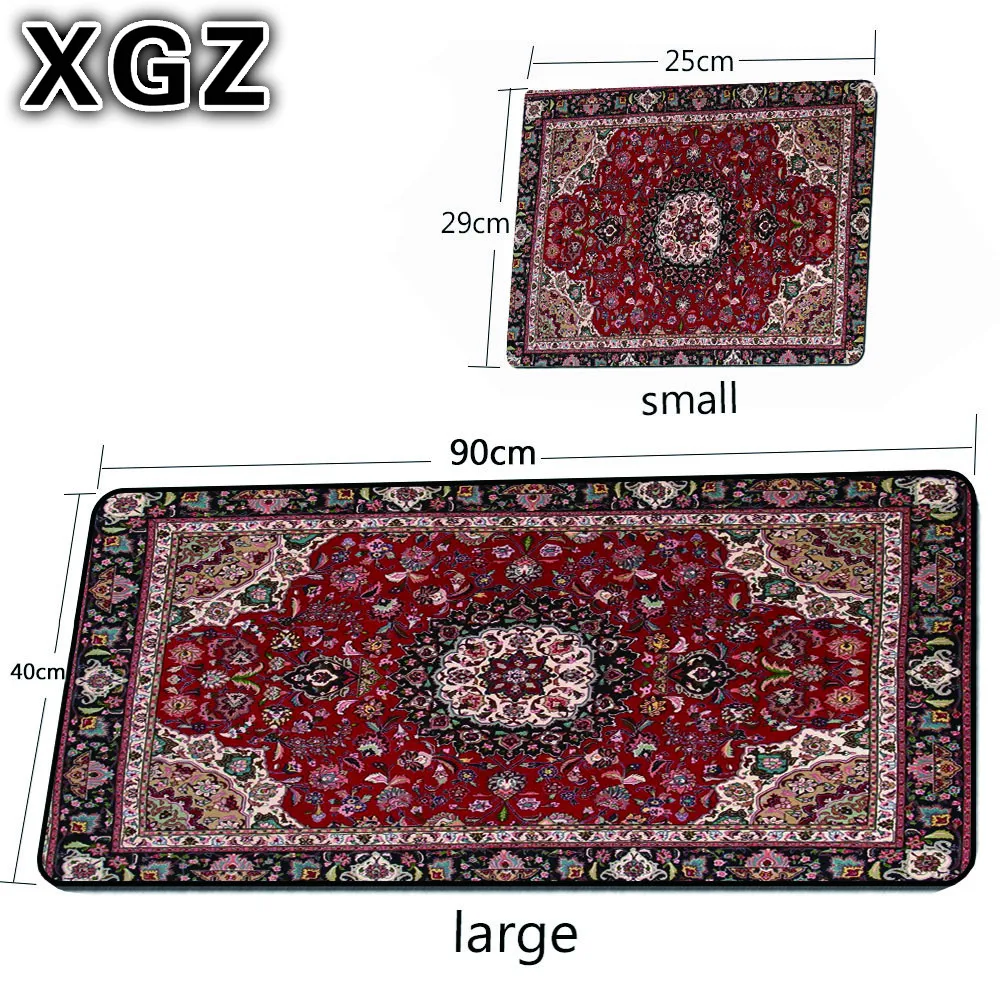 

XGZ Persian Carpet Many Large Size Mouse Pad Gaming Accessories Computer Notebook Desk Locking Edge Gaming Mouse Pad Gaming Desk
