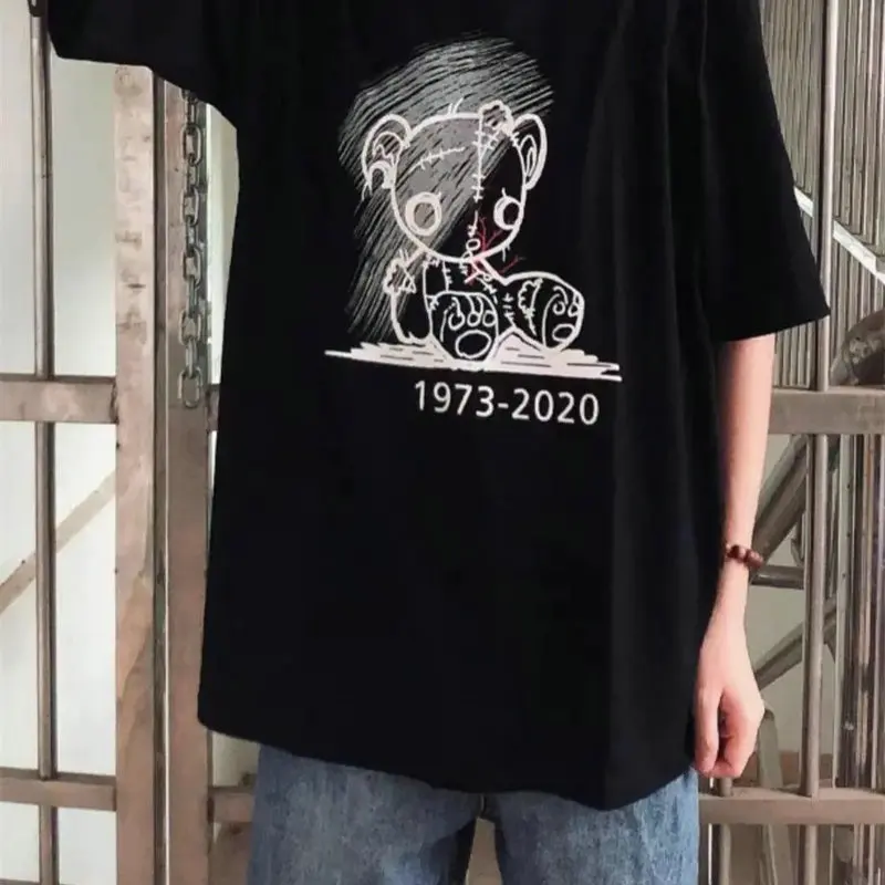 

Loose Harajuku Graphic Tees Short Sleeve Summer Chic Round Neck Female Clothing Casual Plus Size T shirts for Women