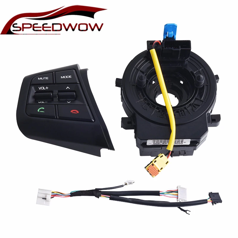 SPEEDWOW Левый переключатель кнопки рулевого колеса Bluetooth телефон круиз контроль