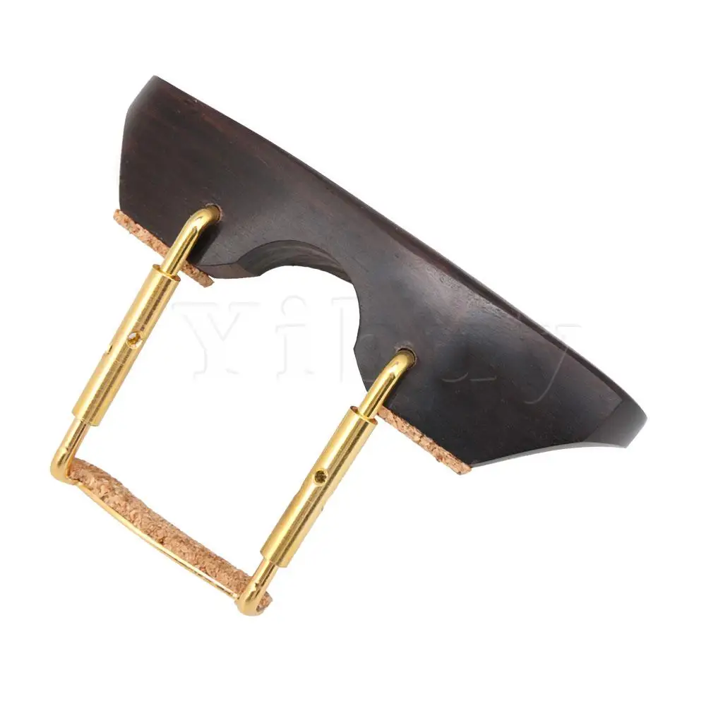 Yibuy деревянная скрипка 4/4 аксессуары из черного дерева с золотым