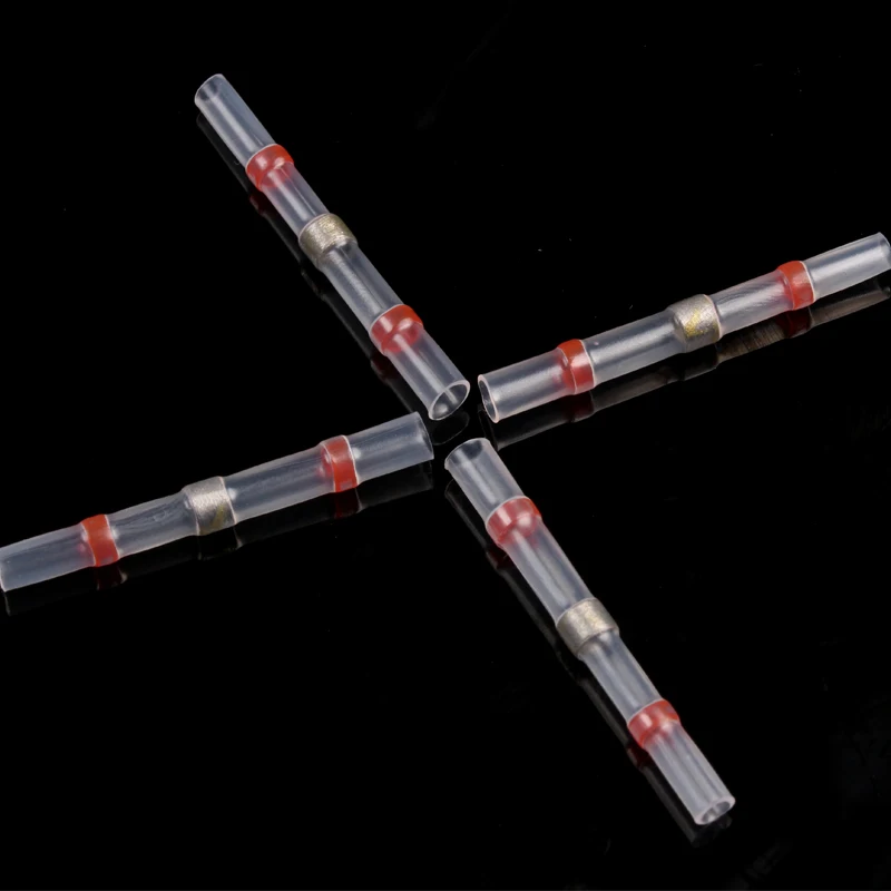 100 шт. водонепроницаемые Термоусадочные соединители для проводов|butt connectors|heat shrink