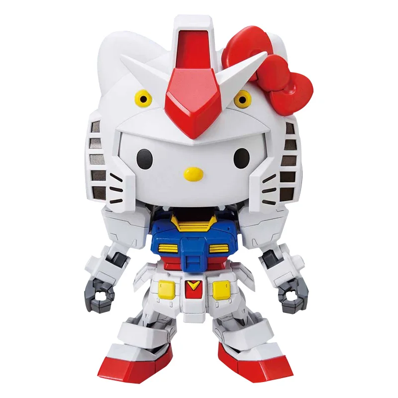 Bandai Gundam Assembled Model Q Version SDEX SD RX-78-2 Hello Kitty Robot Toys Kids | Игрушки и хобби