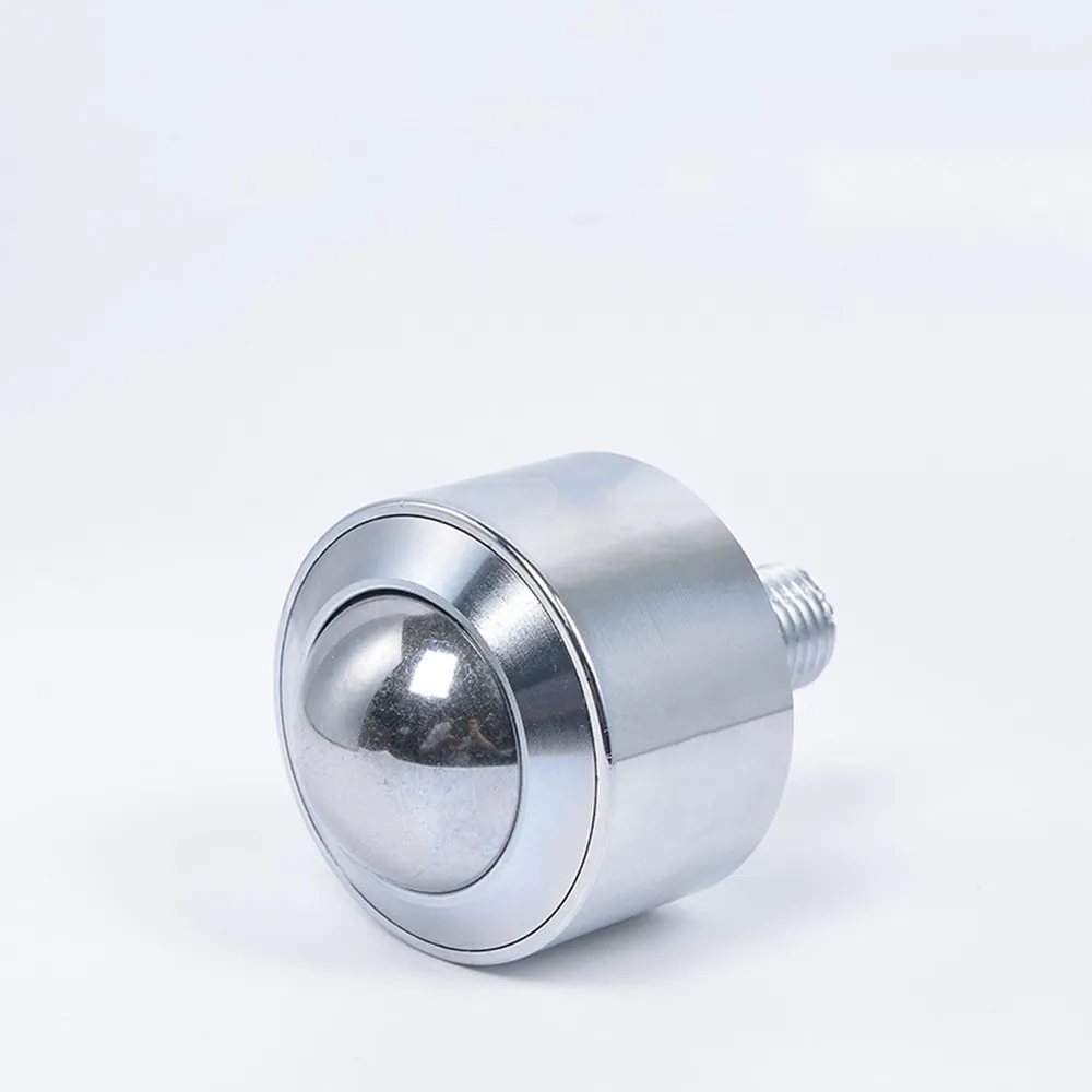 1PC  KSM15-FL Universal Ball Bearings / M8 screw jack, 360 degrees, bulls eye wheel,straight universal ball / casters