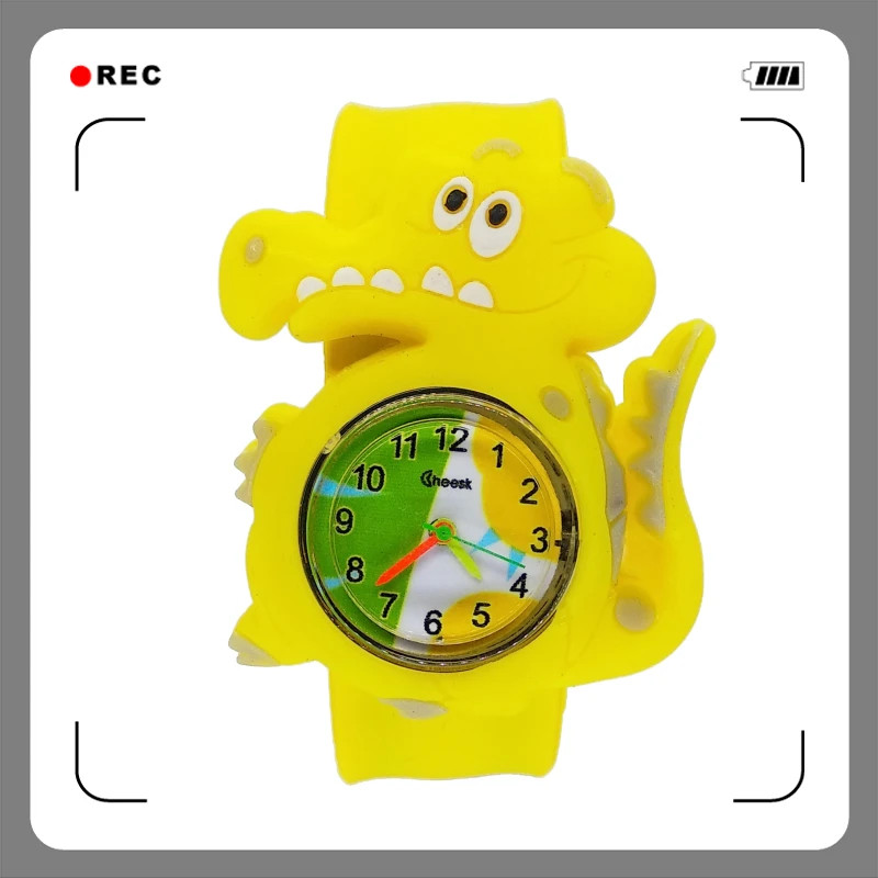 Модные милые детские часы в крокодиловом стиле водонепроницаемые кварцевые