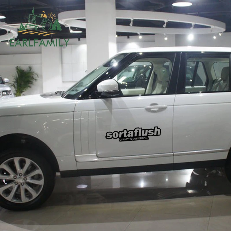 EARLFAMILY 58 см x 12,4 см sortafпышная наклейка, Виниловая наклейка JDM евро Дрифт, снижение illest Fatlace, водонепроницаемая большая наклейка для автомобиля s