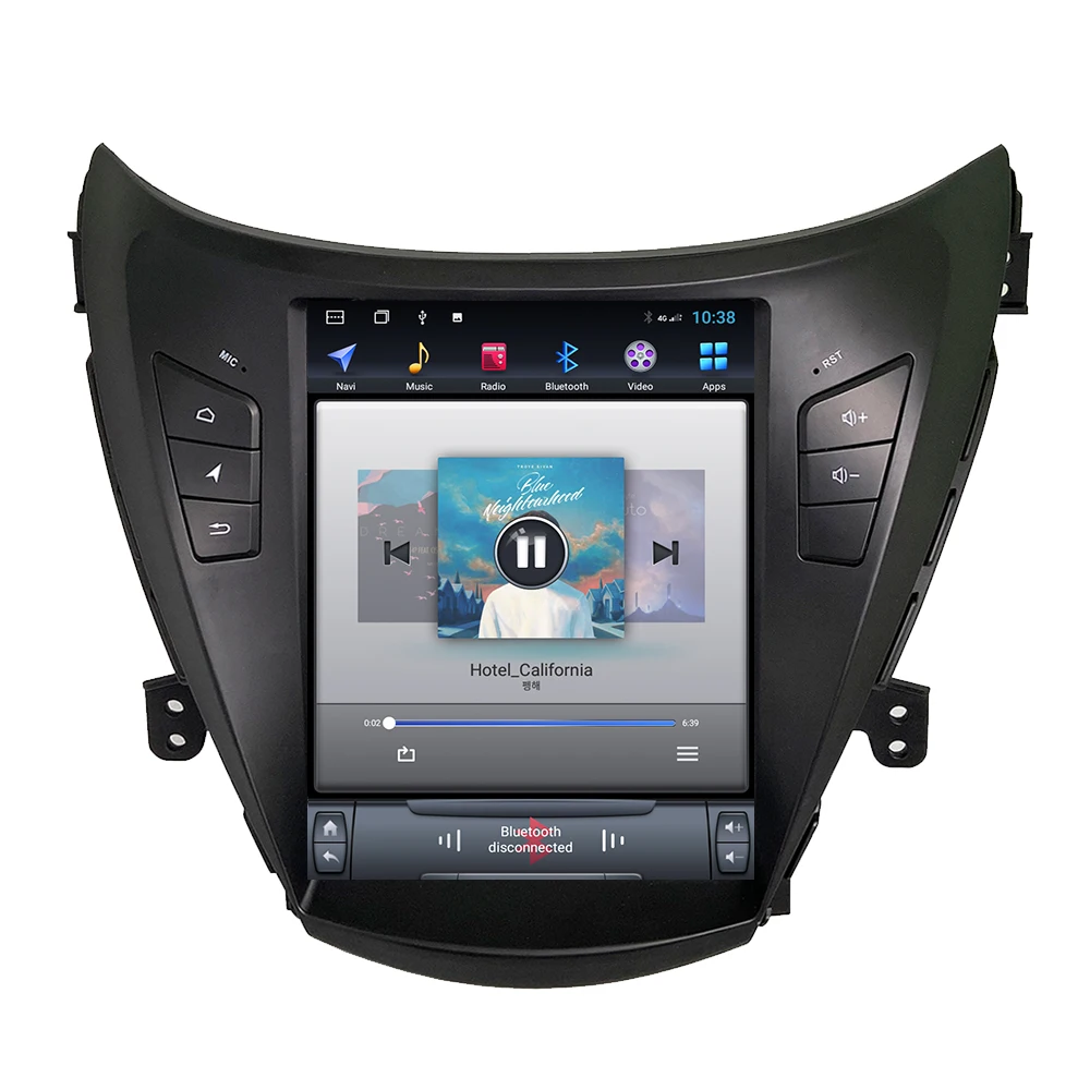 ZOYOSKII Android 9 0 10 4 дюймов автомобильное радио GPS bluetooth навигация для hyundai elantra 2012