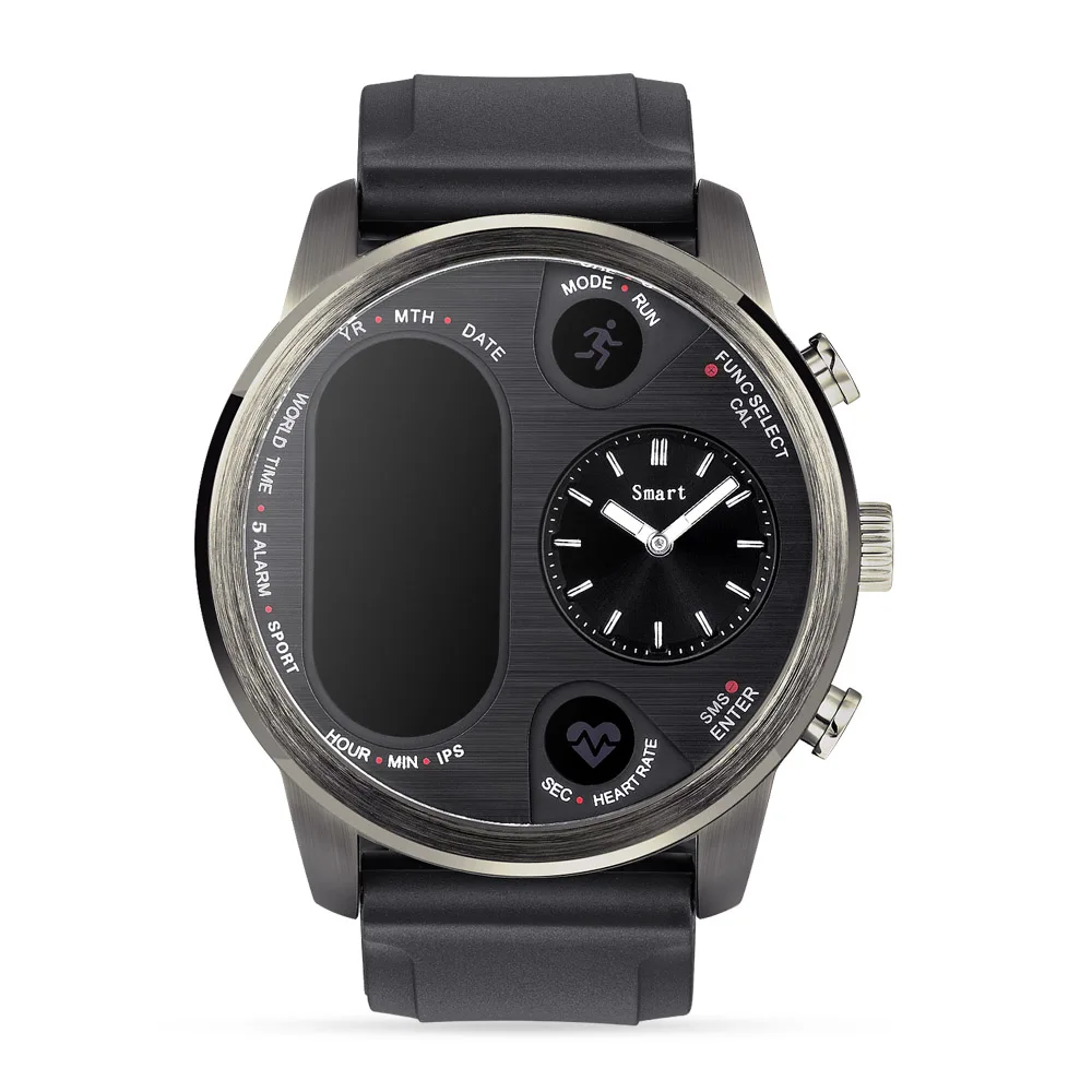 

T3 PRO Smart Watch Dual Time Waterproof IP67 Heart Rate Monitor Bluetooth Activity Tracker Smartwatch Sports For IOS Android