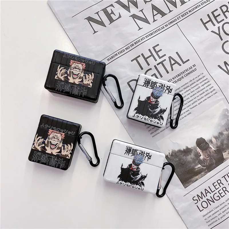

Jujutsu Kaisen Ryomen Sukuna Gojo Satoru Earphone Case For AirPods 1 2 3 Pro Wireless bluetooth headset luggage Anime Cover
